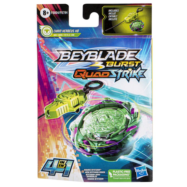 BEYBLADE X F6805  BURST QUADSTRIKE HYDRA POSEIDON P8 STARTER PACK