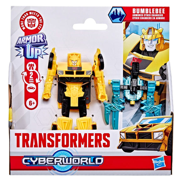 TRANSFORMERS CYBERWORLD G1045 BUMBLEBEE ARMORED CYBER CHANGERS