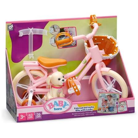 BABY BORN 840054 BIKE WITH LUCKY