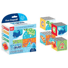 FIRST STEPS PS887 SPLASH & PLAY 4 SOFT BLOCKS