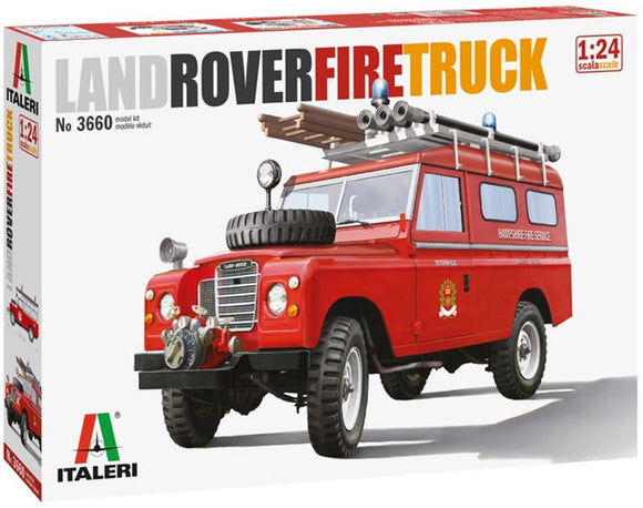 ITALERI 3660 LAND ROVER FIRE TRUCK  1:24 SCALE