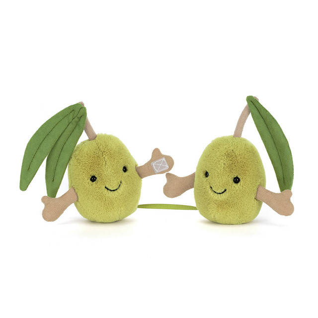 JELLYCAT A6OLI AMUSEABLES PAIR OF OLIVES