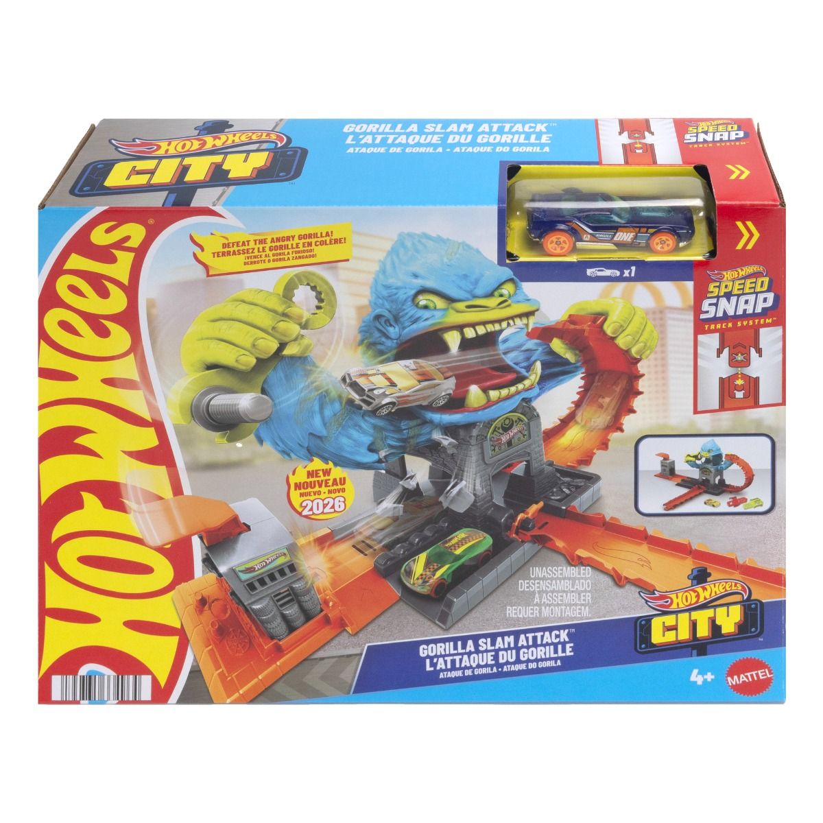 HOT WHEELS Jhl92 GORILLA SLAM ATTACK SET