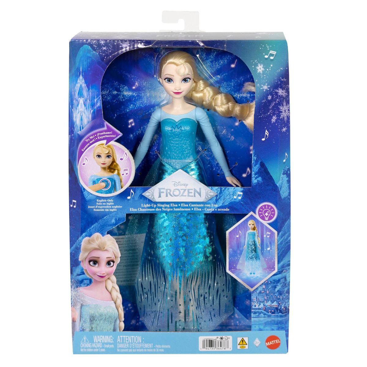 DISNEY FROZEN JLJ07 LIGHT-UP SINGING ELSA DOLL