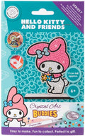 CRAFT BUDDY CAFGR-33HKU091 HELLO KITTY MY MELODY CRYSTAL ART BUDDIES