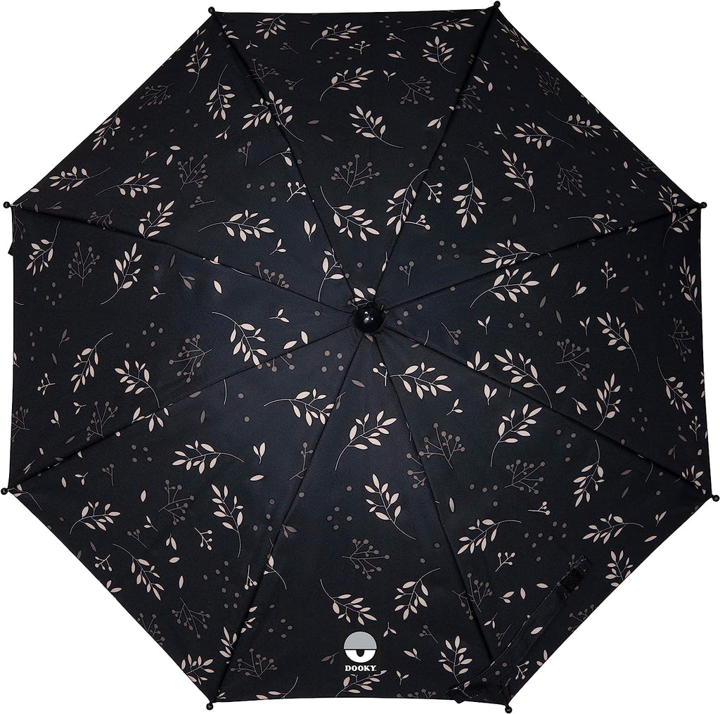 Dooky Stroller Parasol in Romantic Leaves Black