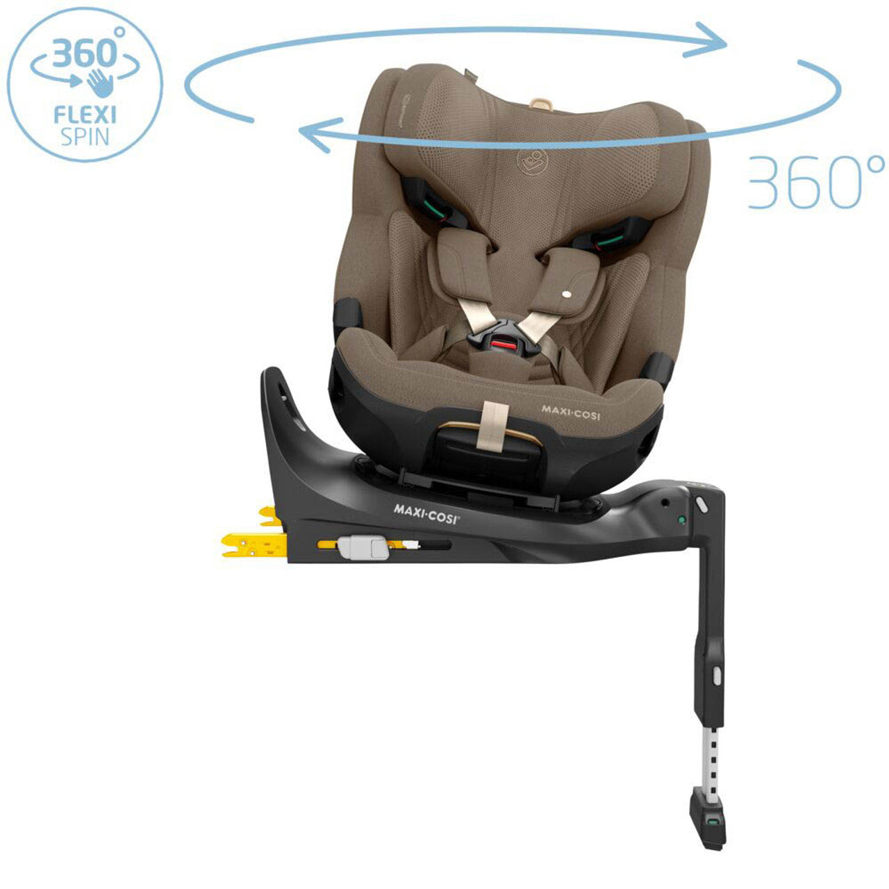 Maxi Cosi Emerald Pro isize Car seat Birth to 12 Authentic Truffle