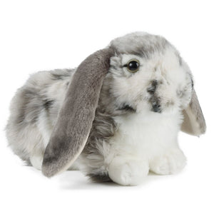 LIVING NATURE DUTCH LOP EARED RABBIT GREY PLUSH SOFT TOY