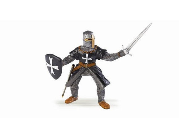 PAPO 39938 HOSPITALLER BLACK ARMOURED KNIGHT WITH SWORD