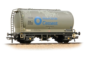 BACHMANN 38-650B PCA Metalair Bulk Powder Wagon 'Blue Circle Cement' Grey [W]