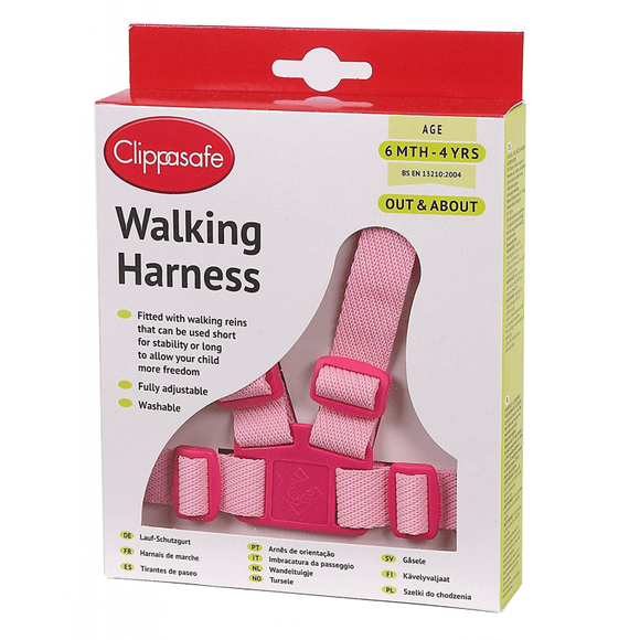 Clippasafe Walking Harness - Pink