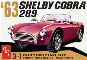 AMT1319/12 1963 Shelby Cobra 289 3-in-1  1/25 SCALE