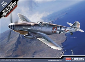 ACADEMY 12321  German Air Force Messerschmitt Bf 109G-6/G-2 JG 27 Fighter Aircraft 1/48TH SCALE