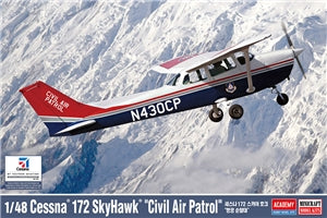 ACADEMY 12367 US Civil Air Patrol Cessna 172 Skyhawk Light Aircraft  1/48 SCALE
