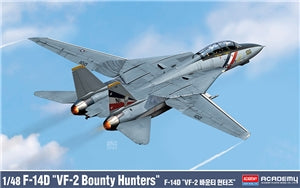 ACADEMY 12370 US Navy F-14D “VF-2 Bounty Hunters” Fighter Aircraft (AMK)  1/48 SCALE