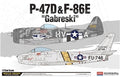 ACADEMY  12530  US Air Force P-47D & F-86E Gabreski Fighter Aircraft  1/72 SCALE