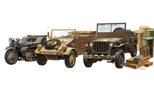 ACADEMY 13416  WWII Ground Vehicle Set  1/72 SCALE