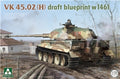 TAKOM 2191 German Army WWII VK 45.02(H) "Draft Blueprint w1461" 3-in-1 Heavy Tank  1/35 SCALE