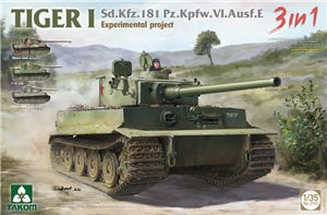 TAKOM 2192  German Army WWII Tiger I "Experimental Project" Heavy Tank  1/35 SCALE