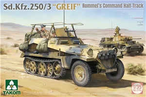 TAKOM 2194 German Army SdKfz 250/3 "Greif" Rommel's WWII Half-Track Vehicle  1/35 SCALE