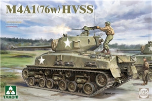 TAKOM 2205 US Army M4A1(76w) Sherman HVSS Medium Tank  1/35 SCALE