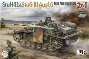 TAKOM 8017 German Army StuH 42 & StuG III Ausf G Mid Guns 2 in 1 (Blitz)  1/35TH SCALE