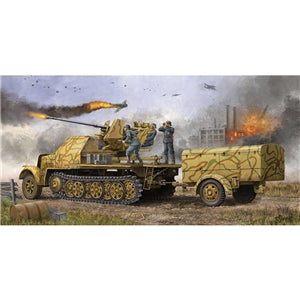 TRUMPTER  01526 German Army SdKfz 7/2 3.7cm FlaK37 (Late) Anti-Aircraft Vehicle 1/35 SCALE