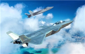 TRUMPETER 05864 Chinese Air Force J-20S Mighty Dragon Twin-Seat Stealth Aircraft  1/48 SCALE
