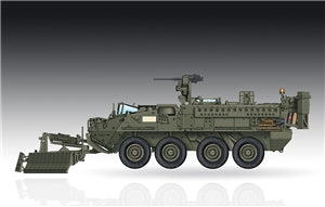 TRUMPETER 07427  US Army M1132 Stryker Engineer Squad Vehicle w/SMP & AMP Mine Plough 1/72 Scale