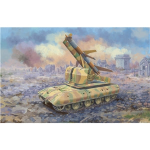 TRUMPETER 09586  German E-100 Flakpanzer w/ Rheintochter I SAM, concept, late WWII   1/35 SCALE