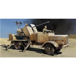 TRUMPTER 09595 German Army L4500A WWII Armoured Gun Truck w/ 5cm FlaK 41 I   1/35 SCALE