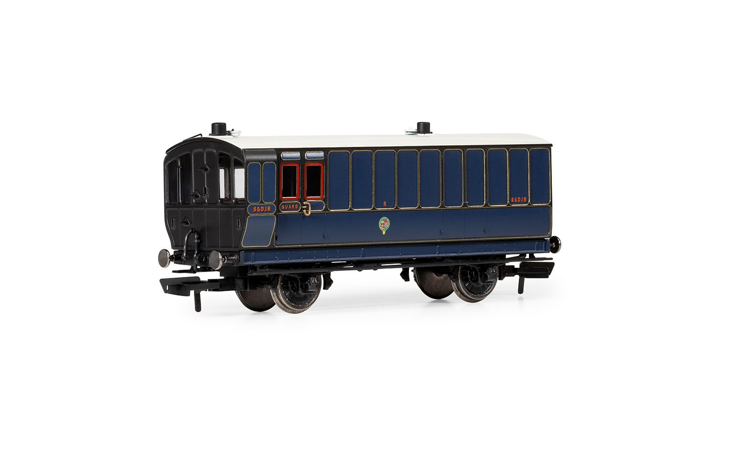 Hornby R40302 S&DJR 4 Wheel Coach Passenger Brake 8 - Era 2