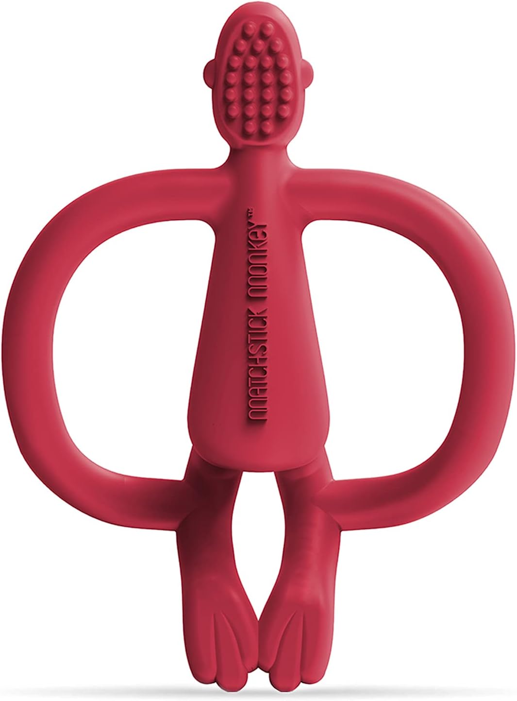 MATCHSTICK MONKEY RUBINE RED MONKEY TEETHER