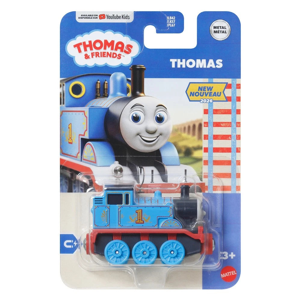 THOMAS & FRIENDS JLB62 THOMAS (FANCY DETAIL) DIECAST PUSH ALONG