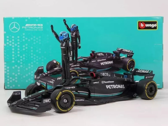 11 BURAGO NO63 28037 MERCEDES AMG F1 W14 E PERFORMANCE GEORGE RUSSELL 1/24 SCALE