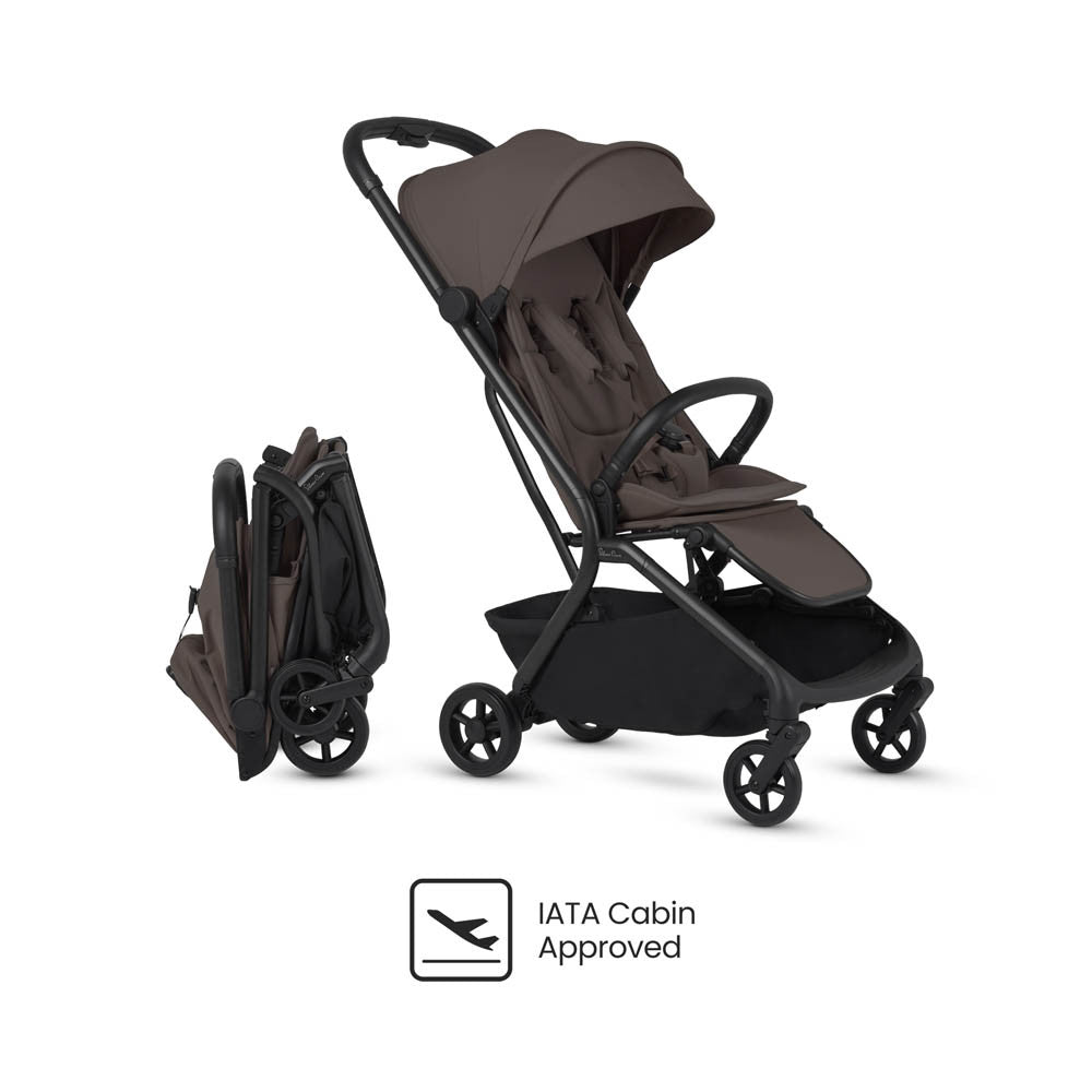 Silver Cross Nia Chocolate Compact Travel Stroller