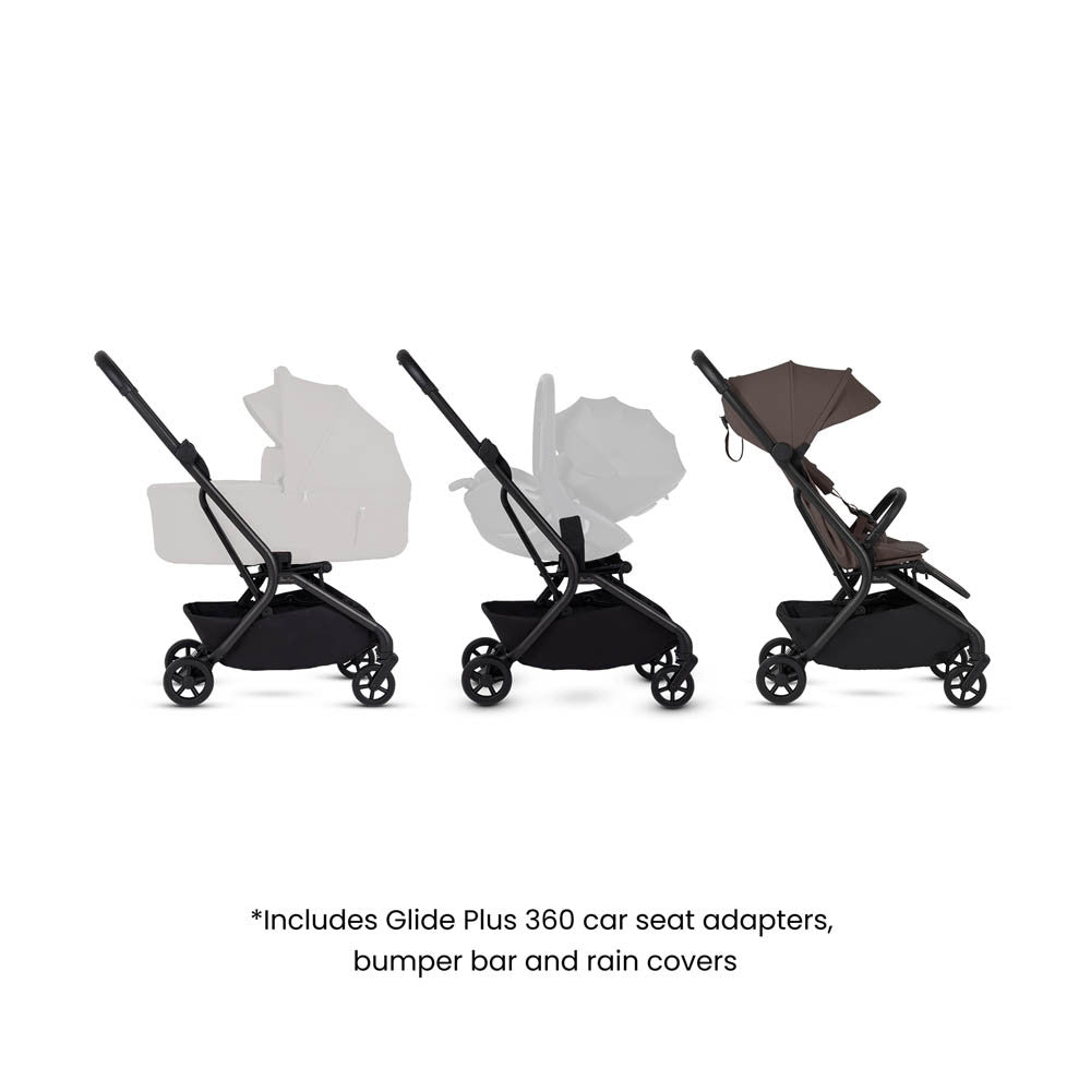 Silver Cross Nia Chocolate Compact Travel Stroller