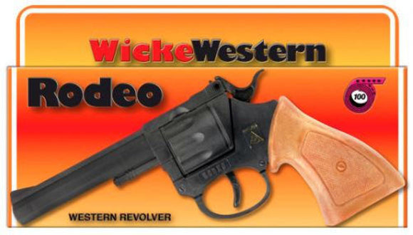 WICKE WESTERN RODEO WESTERN REVOLVER CAP GUN TOY