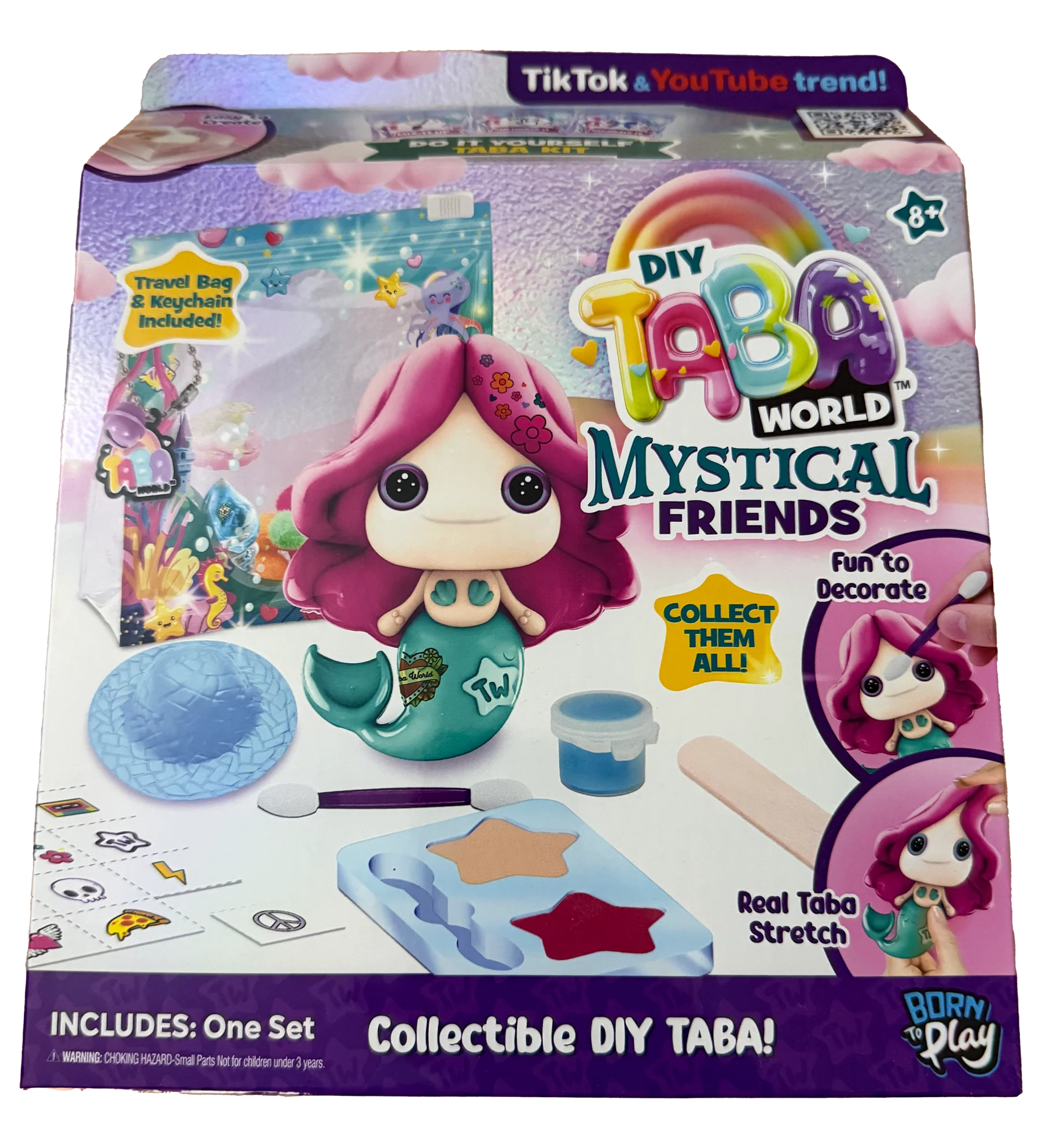 TABA WORLD 855052 DIY TABA WORLD PEARL THE MERMAID MYSTICAL FRIENDS CRAFT SET