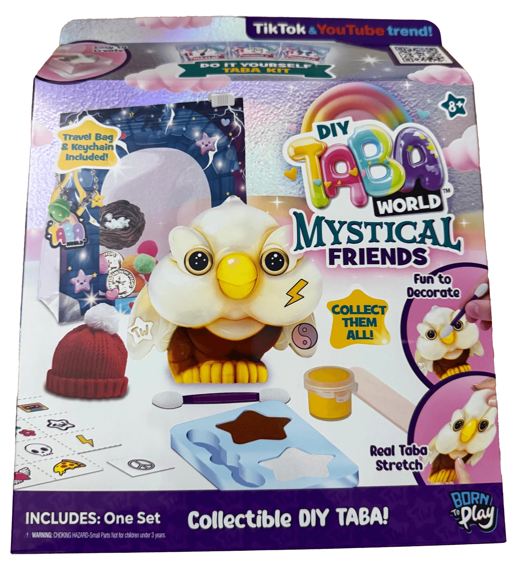 TABA WORLD 855050 DIY TABA WORLD CLAWD THE OWL MYSTICAL FRIENDS CRAFT SET