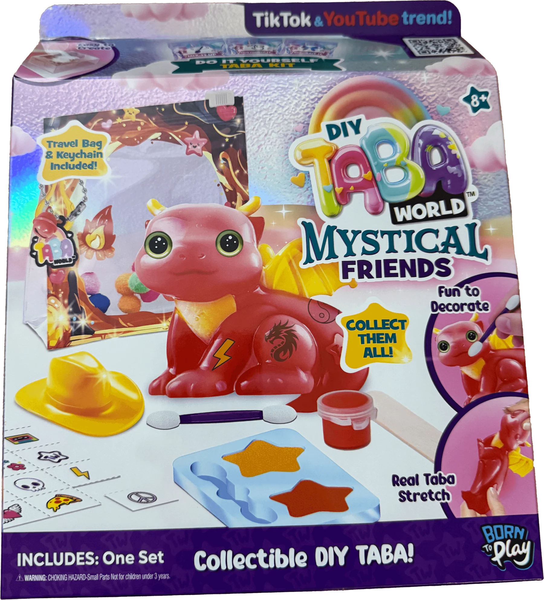 TABA WORLD 255102 DIY TABA WORLD BLAZE THE DRAGON MYSTICAL FRIENDS CRAFT SET