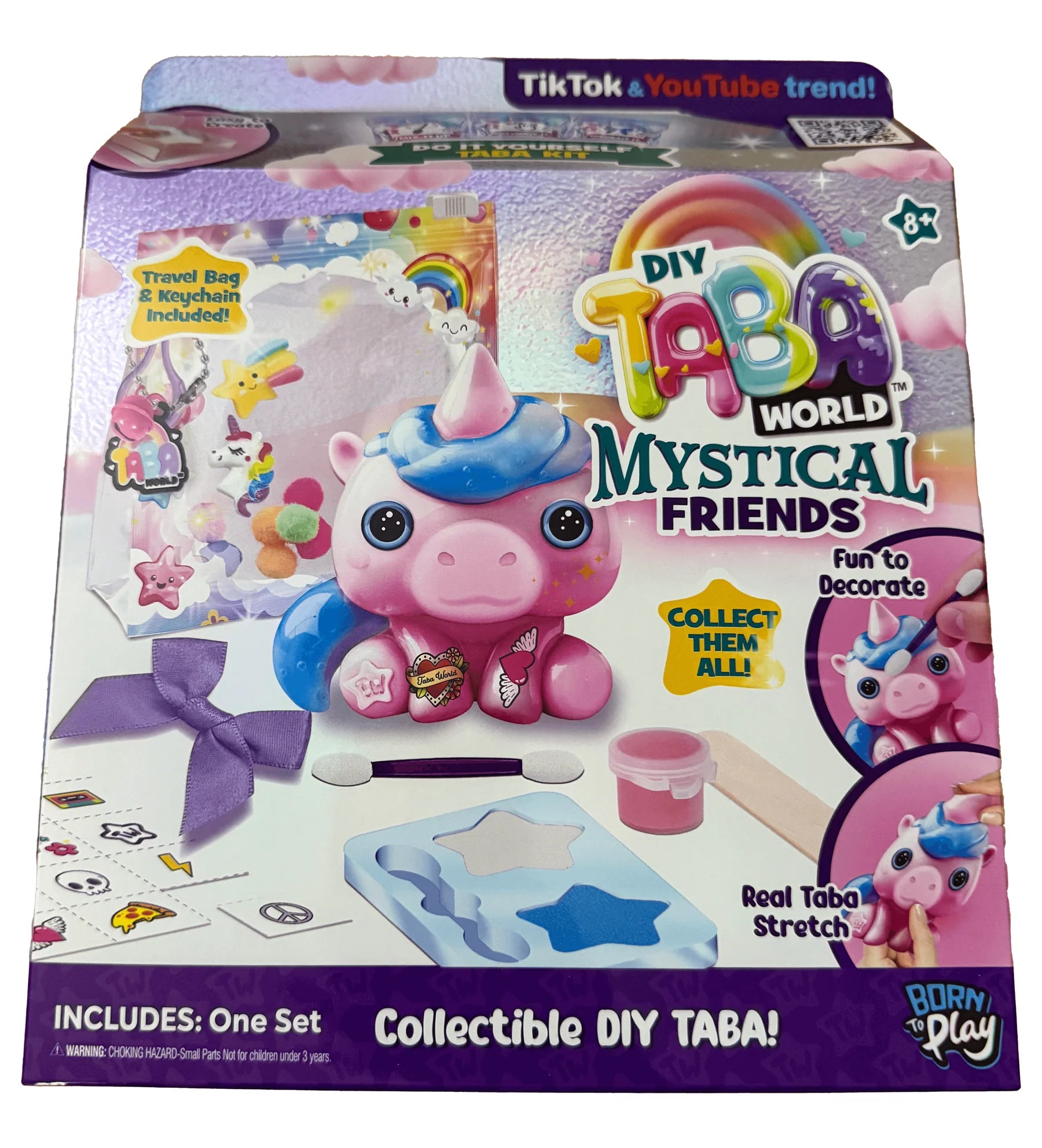 TABA WORLD 855049 DIY TABA WORLD NAY NAY THE UNICORN MYSTICAL FRIENDS CRAFT SET