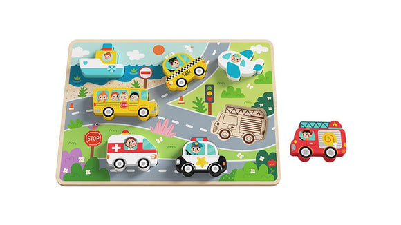 TOOKY TH634 WOODEN CHUNKY PUZZLE - transport