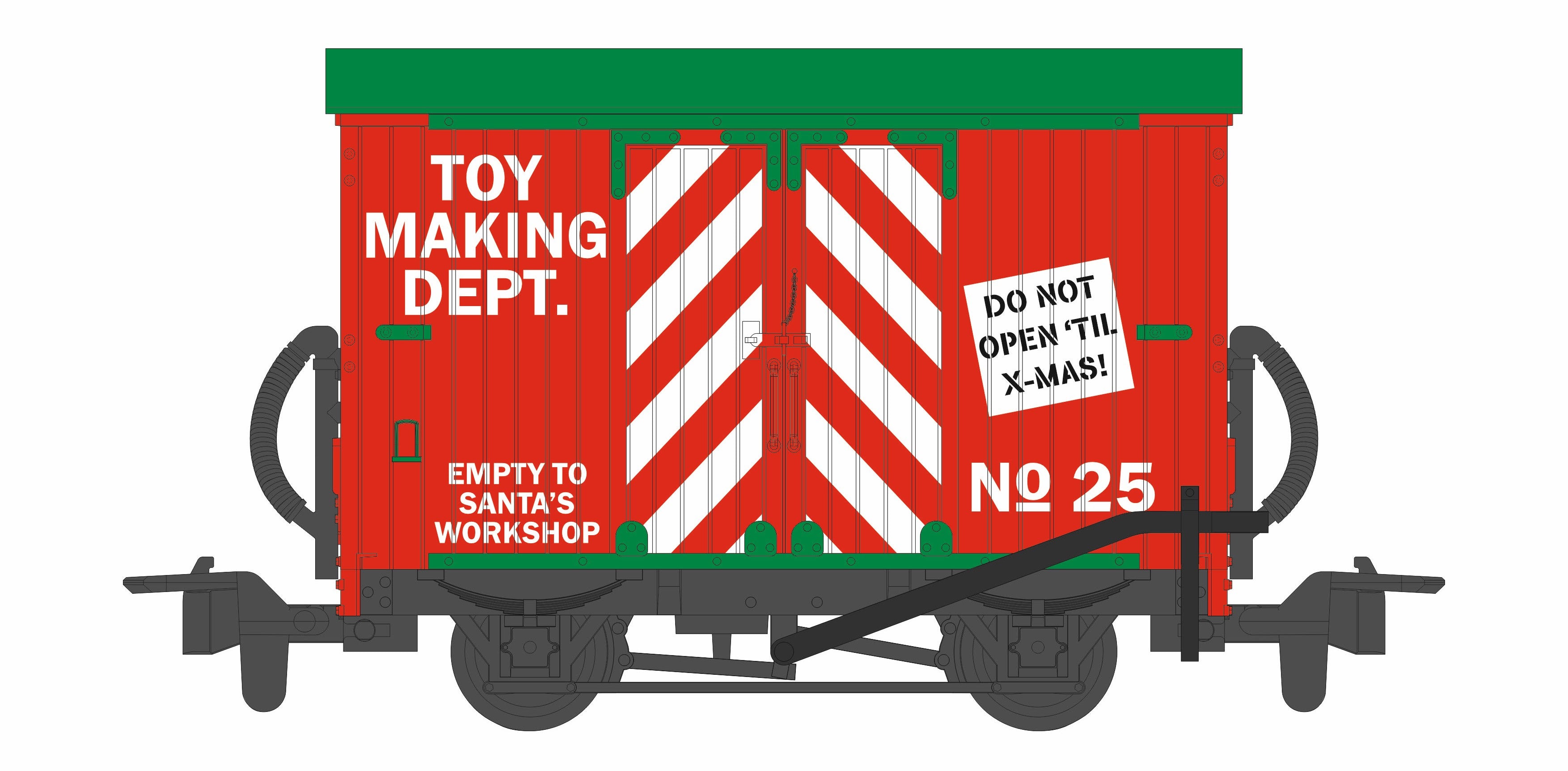 PECO GR-910 BOX VAN  CHRISTMAS 2023 NO 25    OO9 SCALE
