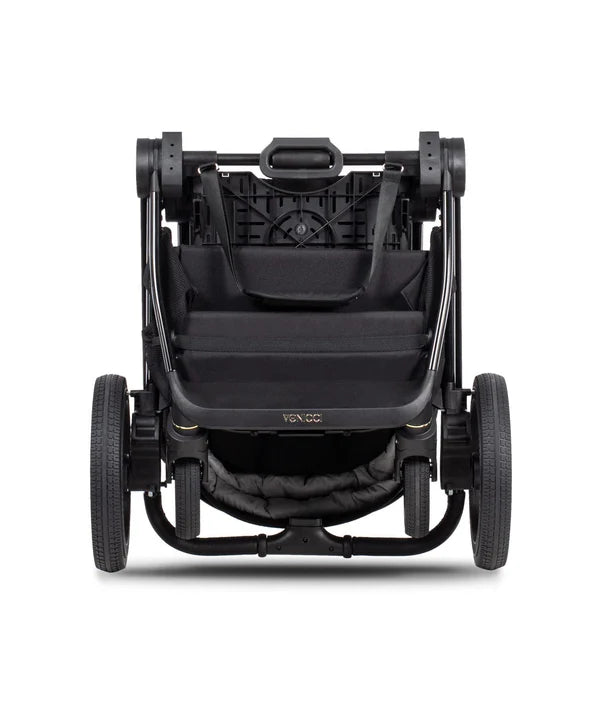 Venicci Tinum Upline 2 10 piece Travel System Bundle in All Black