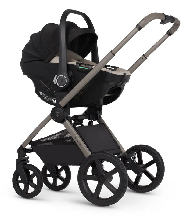 Venicci Tinum Upline 2 10 piece Travel System Bundle in Taupe