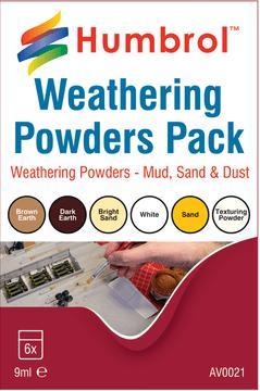 HUMBROL  AV0021 Weathering powders mixed pack - 6 x 9ml