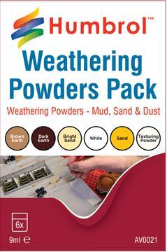 HUMBROL  AV0021 Weathering powders mixed pack - 6 x 9ml