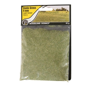 WOODLAND SCENICS FS619 4mm Static Grass Light Green