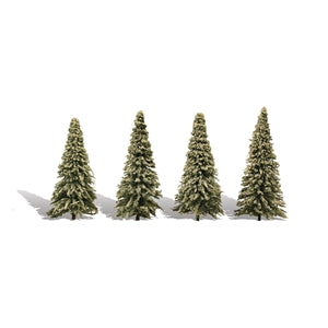 WOODLAND SCENICS TREES  TR3569 3 ½"-5 ½" Classic Blue Needle (4/Pk)